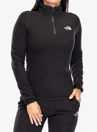 Bluzy sportowe damskie - Bluza polarowa damska The North Face 100 Glacier 1/4 Zip - tnf black - miniaturka - grafika 1