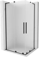 Kabiny prysznicowe - Mexen Velar L Duo kabina prysznicowa rozsuwana 90x80 cm, szron, czarna - 871-090-080-02-33-70 - miniaturka - grafika 1