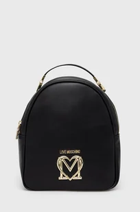 Love Moschino plecak damski kolor czarny mały gładki - Plecaki - miniaturka - grafika 1