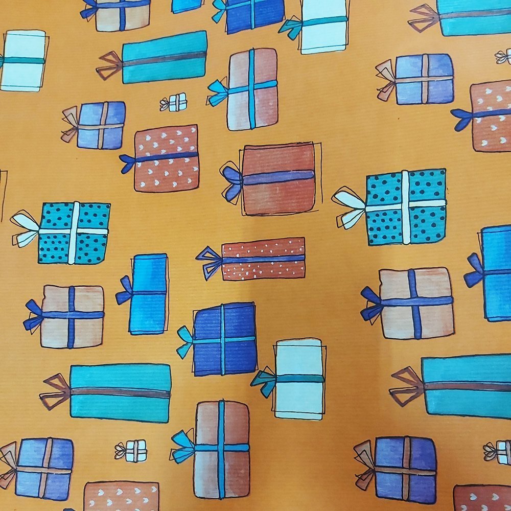 Papier świąteczny prezenty 57cmx20m 20m166