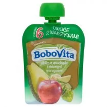 Bobovita Mus jabłko awokado zielone warzy 80 g 5900852037146 - Desery dla dzieci - miniaturka - grafika 1
