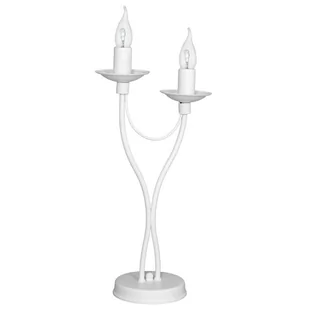 Aldex Lampa stołowa 2pł 397B/M RÓŻA BIAŁA - Lampy stojące - miniaturka - grafika 1