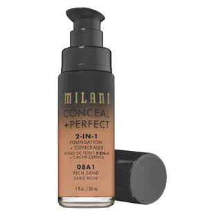 Milani Milani RICH SAND Conceal + Perfect 2-in-1 Foundation + Concealer Podkład 30ml - Podkłady do twarzy - miniaturka - grafika 2