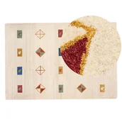 Dywany - Dywan wełniany 160x230 cm beżowy MISINLI - miniaturka - grafika 1