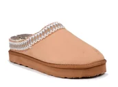 Kapcie damskie - Ciepłe kapcie damskie pantofle domowe kożuszek zakryte camel Inblu FX-21-40 - miniaturka - grafika 1