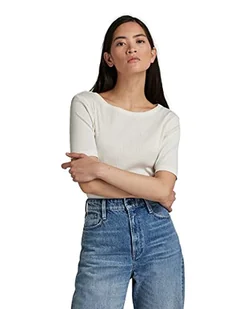 G-STAR RAW, Damska bluzka Slim, Weiß (Milk C678-111), XL - Bluzki damskie - miniaturka - grafika 1
