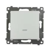 Wyłączniki światła i elektryczne - Simon Włącznik pojedynczy z podświetleniem 54 biały - miniaturka - grafika 1