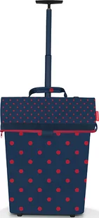 Wózek na zakupy Trolley Frame Mixed w kropki M granatowy - Torby i wózki na zakupy - miniaturka - grafika 1