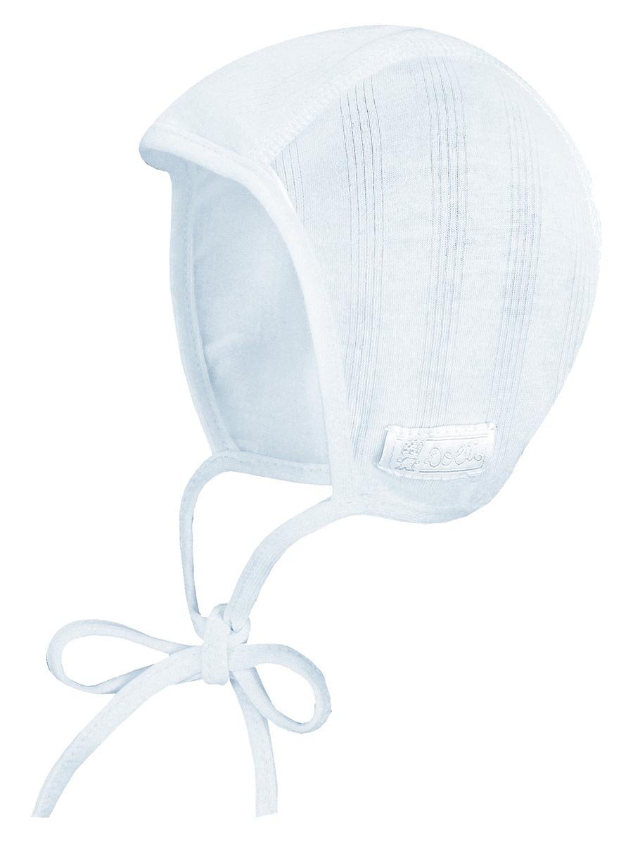 Dziecięca letnia czapka wiązana biała Doll r.41