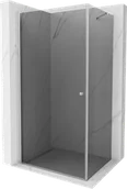 Kabiny prysznicowe - Mexen Pretoria kabina prysznicowa uchylna 70x120 cm, grafit, chrom - 852-070-120-01-40 - miniaturka - grafika 1