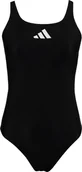 Stroje kąpielowe - Adidas Kostium kąpielowy damski adidas 3 Bar Logo czarny HS1747 40 - miniaturka - grafika 1