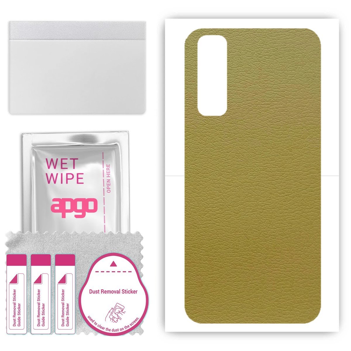 Folia naklejka skórka strukturalna na TYŁ do Realme 7 RMX2155 - Skóra Oliwkowa - apgo SKINS