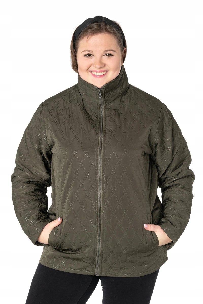 Duża Kurtka Damska Przejściowa Wiatrówka 333-6 XXL