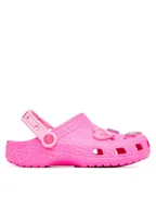 Buty dla dziewczynek - Crocs Klapki Barbie Classic Clog 211406 Różowy - miniaturka - grafika 1
