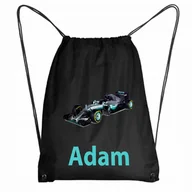 Plecaki worki - Worek Szkolny Na Buty Plecak Formuła 1 F1 + IMIĘ - miniaturka - grafika 1