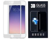Szkła hartowane na telefon - Iphone 8 Szkło Hartowane 3D 9H Białe Na Cały Ekran - miniaturka - grafika 1
