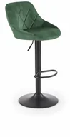 Taborety i hokery - H101 hoker Halmar ciemny zielony  - miniaturka - grafika 1