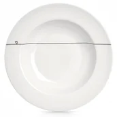 Talerze - Talerz obiadowy głęboki porcelanowy biały serduszka 22 cm 250 ml kod: O-128474 - miniaturka - grafika 1