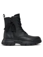 Buty dla dziewczynek - Geox Botki J Junette Girl J36HVG 000BC C9999 S Czarny - miniaturka - grafika 1