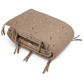 Ochraniacze do łóżeczka - Nuuroo ochraniacz do łóżeczka dziecięcego 360x30 cm BIO bawełna TRAIN - miniaturka - grafika 1