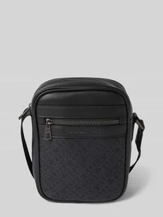 Torba na ramię o fakturowanej powierzchni - Torby męskie - miniaturka - grafika 1