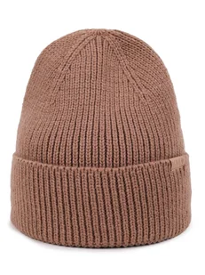 Czapka zimowa damska LOVE brązowa 56-58 YOCLUB - Czapki damskie - miniaturka - grafika 1