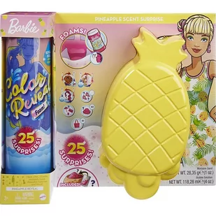 Mattel Lalka Barbie Color Reveal Piana Ananas GXP-783597 - Lalki dla dziewczynek - miniaturka - grafika 1