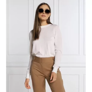 Michael Kors Wełniany sweter MERINO BUTTON | Regular Fit - Swetry damskie - miniaturka - grafika 1