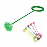 Zabawki zręcznościowe - Hula-hop na nogę kółko skakanka LED zielony - miniaturka - grafika 1
