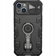 Etui i futerały do telefonów - Nillkin CamShield Armor Pro Magnetic Case etui iPhone 14 Plus MagSafe pancerny pokrowiec podstawka ring czarny - miniaturka - grafika 1