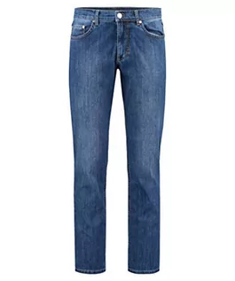 Spodnie męskie - BRAX Feel Good Feel Good spodnie męskie Cooper – krój regular fit, stretch, normalny ściągacz – bawełna, stretch bawełniany, 1 Perma Blue Nos, 32W / 30L - grafika 1