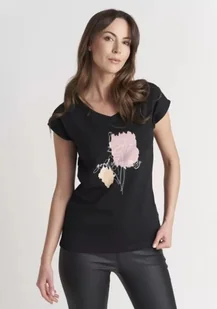 KOSZULKA GATTA T-SHIRT PRINT 01 CZA - Gatta - Koszulki i topy damskie - miniaturka - grafika 1