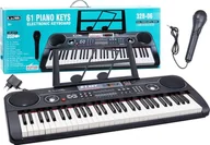 Instrumenty muzyczne dla dzieci - Jokomisiada Organy Keyboard + mikrofon 61klawiszy - miniaturka - grafika 1