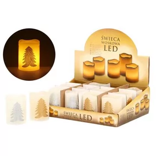 Świeczka dekoracyjna LED 6,5 cm ciepły biały - Świece - miniaturka - grafika 1