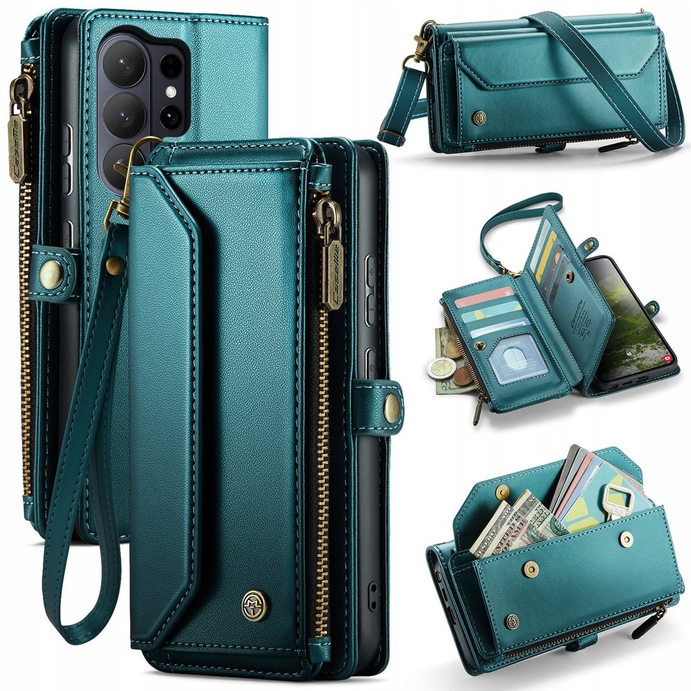 Etui Z Klapką Portfel Do Galaxy S26 Ultra Pokrowiec Z Paskiem Na Ramię