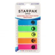 Szkolne artykuły papiernicze - Starpak Zakładka indeksująca Emoticon 44 x 12 mm - miniaturka - grafika 1