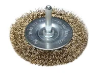 Akcesoria do elektronarzędzi - Dedra Szczotka druciana tarczowa mosiądzowana 100mm z trzpieniem F31-100 2401do2550_uz-104-uniw - miniaturka - grafika 1