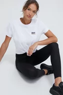 Koszulki sportowe damskie - Dkny t-shirt bawełniany damski kolor biały - DKNY - miniaturka - grafika 1