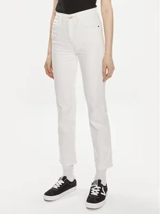 Wrangler Jeansy 112351027 Biały Straight Fit - Spodnie damskie - miniaturka - grafika 1