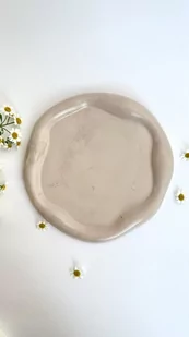 Taca dekoracyjna chmurka beżowa - Tace i patery - miniaturka - grafika 1