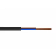 Kable - zamel Przewód płaski H03VVH2-F (OMYp) 2x1,5 czarny 300/300V /100m/ KAB10000375 - miniaturka - grafika 1