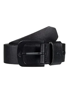 Quiksilver Męski pasek skórzany The Everydaily, czarny, L-36 - Paski - miniaturka - grafika 1