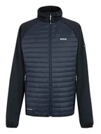 Kurtki i kamizelki sportowe męskie - Regatta Kurtka hybrydowa "Clumber" w kolorze granatowym - miniaturka - grafika 1