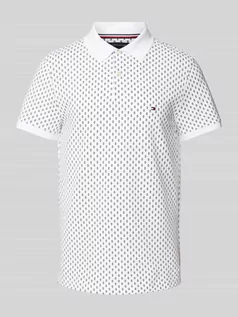 Koszulki męskie - Koszulka polo o kroju slim fit z wyhaftowanymi logo model ‘FLAG CUFF’ - grafika 1
