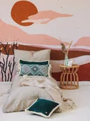 Kołdry i poduszki dla dzieci - Wałek z frędzlami "Sea green mosaic" - miniaturka - grafika 1