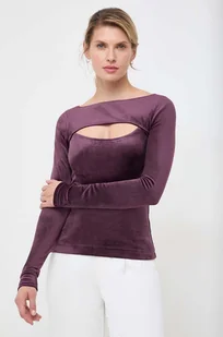 G-Star Raw longsleeve damski kolor fioletowy - Bluzki damskie - miniaturka - grafika 1