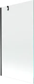Parawany nawannowe - Mexen Next parawan nawannowy 1-skrzydłowy 100 x 150 cm, transparent, czarny - 895-100-000-00-00-70 - miniaturka - grafika 1