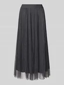 Spódnice - Spódnica midi o kroju regular fit z siateczki model ‘LAVINA’ - miniaturka - grafika 1