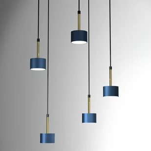 Milagro Lampa wisząca ARENA BLUE/GOLD 5xGX53 MLP7775 - Lampy sufitowe - miniaturka - grafika 1