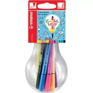 Flamastry - STABILO Premium-felt Pen-Stabilo Pen 68 Mini  Colorful Ideas  12ER Pack  z 12 różnych kolorów w nadające się do ponownego zamknięcia żarówka 668/12-061 - miniaturka - grafika 1